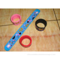 Silicone Reflective Slap Band Bracelets Custom Rubber Wrist Bands For Keepsakes